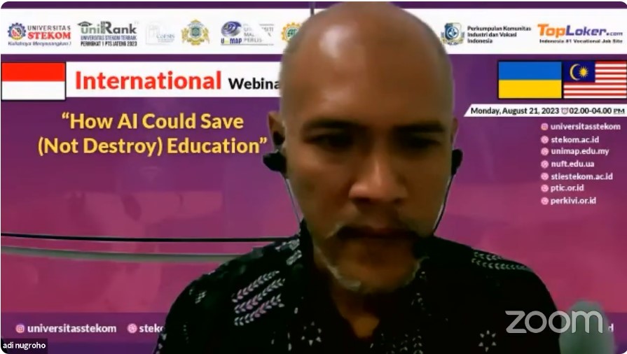 INTERNATIONAL WEBINAR How AI Could Save (Not Destroy) Education