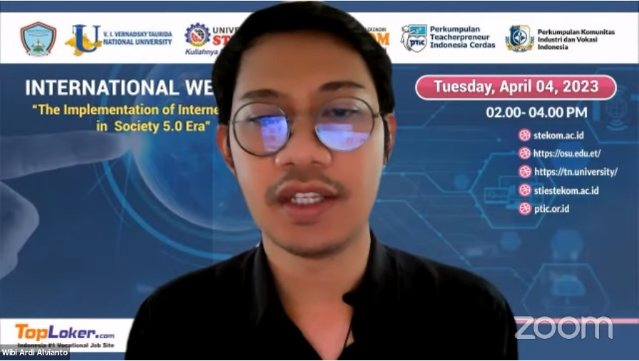 INTERNATIONAL WEBINAR The Implementation of Internet of thing in Society 5.0 Era