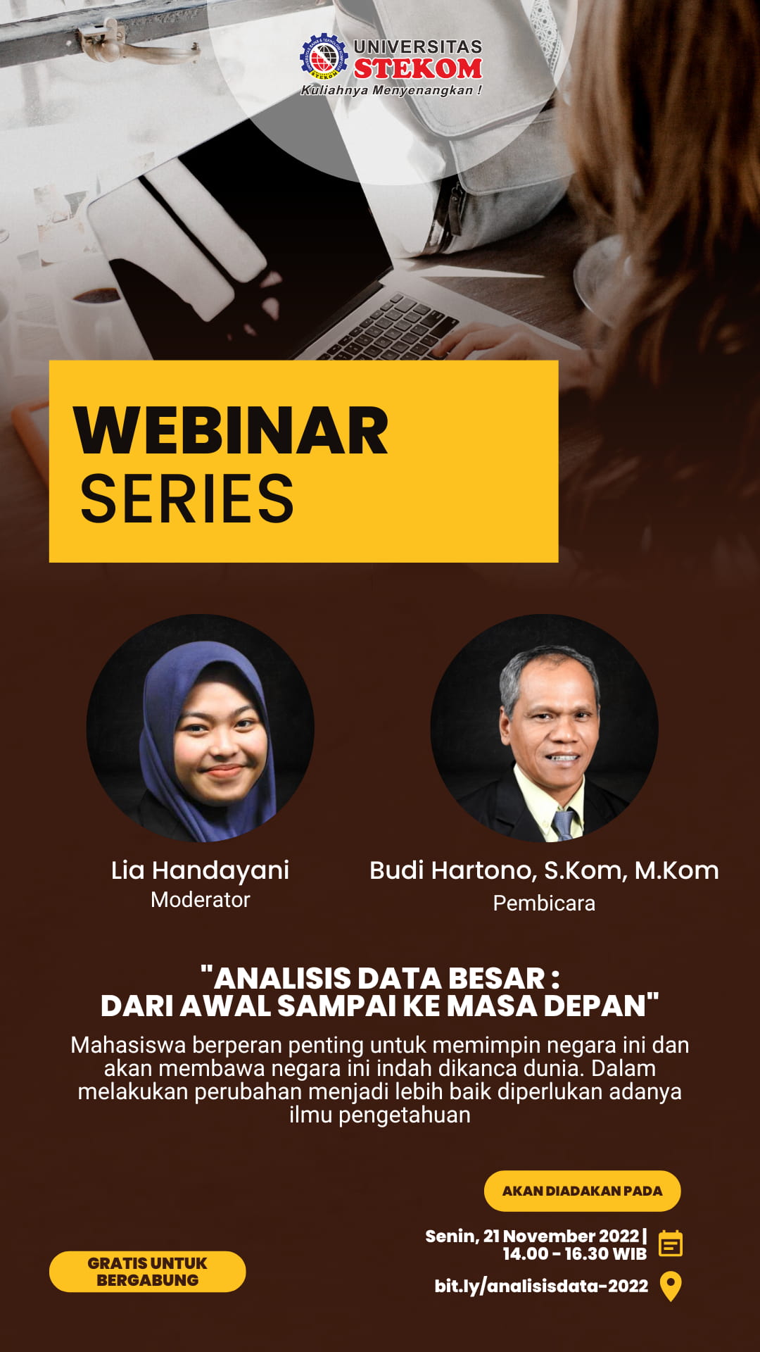 SEMINAR : &quot;ANALISIS DATA BESAR: DARI AWAL SAMPAI KE MASA DEPAN&quot;
