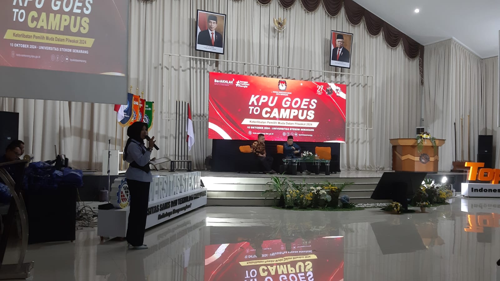 Universitas Sains dan Teknologi Komputer Gelar KPU Goes to Kampus: Keterlibatan Pemilih Muda dalam Pilwakot 2024