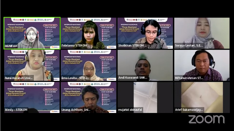 WEBINAR NASIONAL: &rdquo;Peran Akuntansi dalam Ekonomi Kreatif di Era Industri 4.0&rdquo;