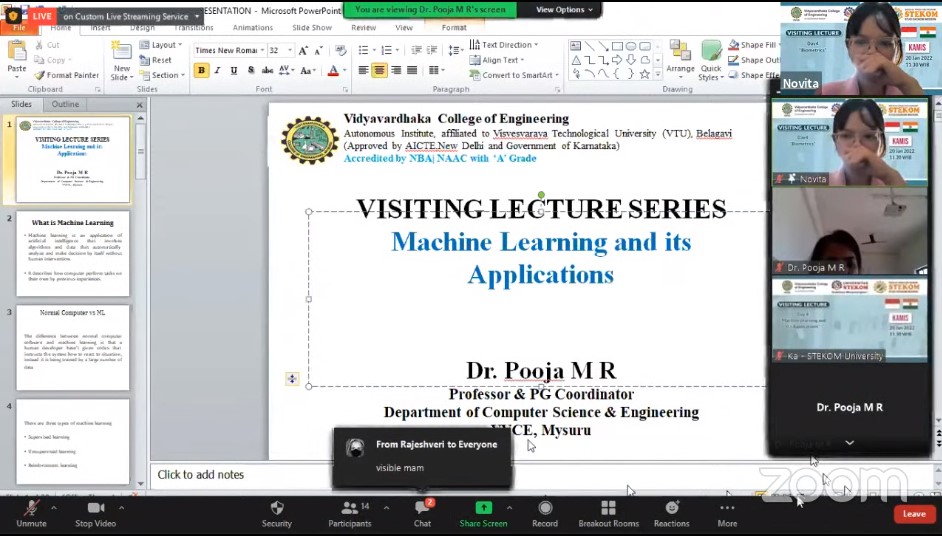 VISITING LECTURE ''Biometrics''