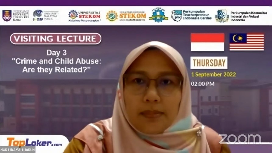 VISITING LECTURE  Crime and Child Abuse: Are they Related? 