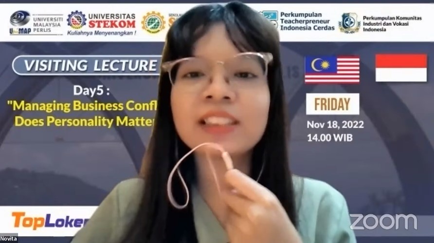 Visiting Lecture Day 5 Mananging Business Conflict: Does Personality Matter?