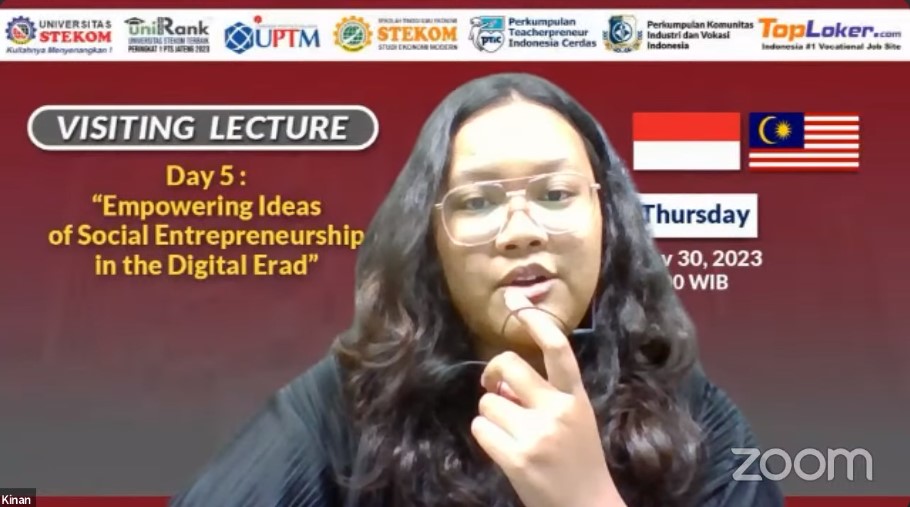 VISITING LECTURE  Empowering Ideas of Social Entrepreneurhip in the Digital Era