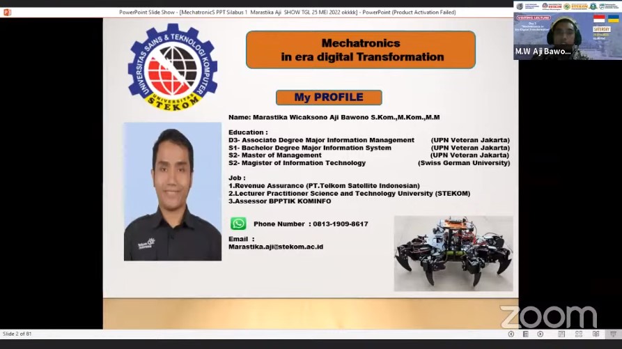 Visiting Lecture Machatronics in Era Digital Transformation