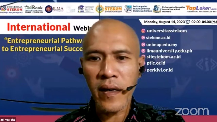 WEBINAR INTERNASIONAL Entrepreneurial Pathway to Entrepreneurial Success
