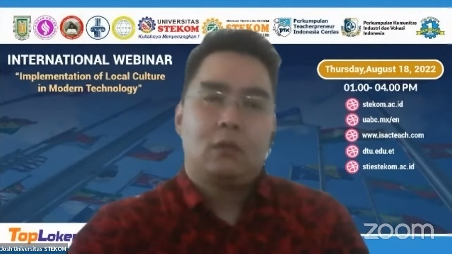 WEBINAR INTERNASIONAL Implementation of Local Culture in Model Technology