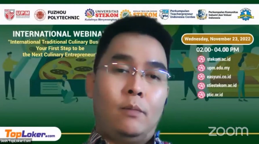 WEBINAR INTERNASIONAL International Traditional Culinary Business: Your First Step to be the Next Culinary Entrepreneur