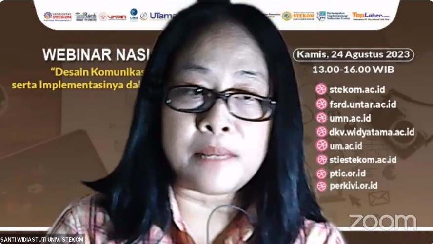 WEBINAR NASIONAL Desain Komunikasi Visual serta Implementasinya dalam Dunia Kerja
