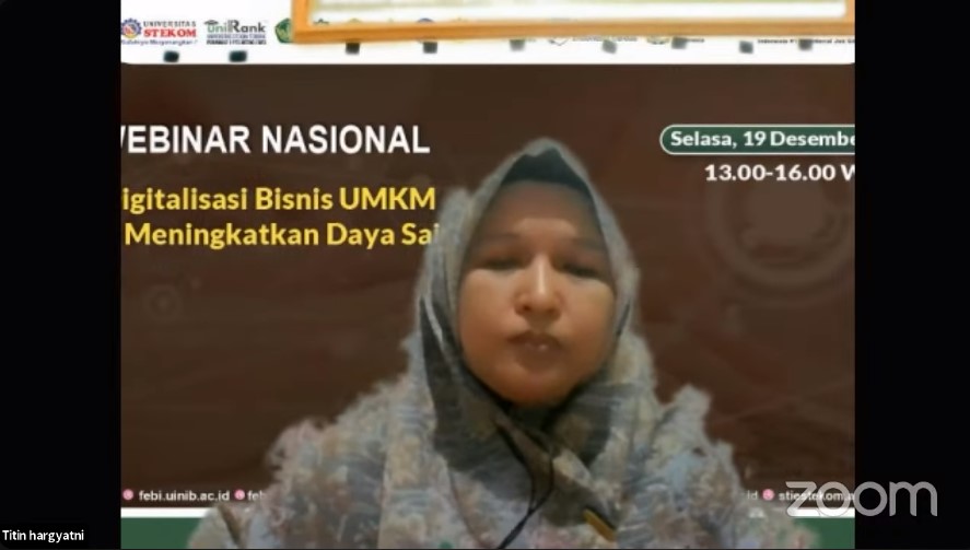 WEBINAR NASIONAL Digitalisasi Bisnis UMKM untuk Meningkatkan Daya saing