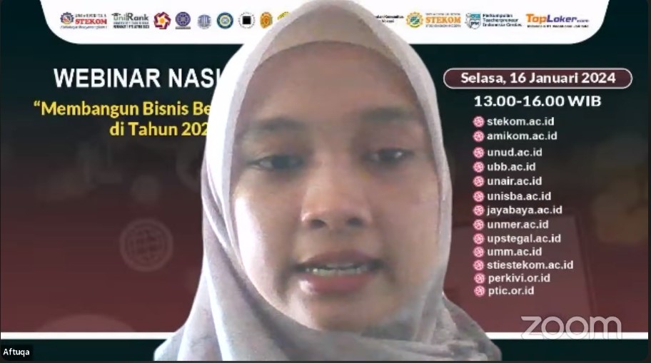 WEBINAR NASIONAL Membangun Bisnis Berkelanjutan di Tahun 2024
