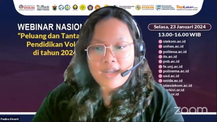WEBINAR NASIONAL Peluang dan Tantangan Pendidikan Vokasi di tahun 2024