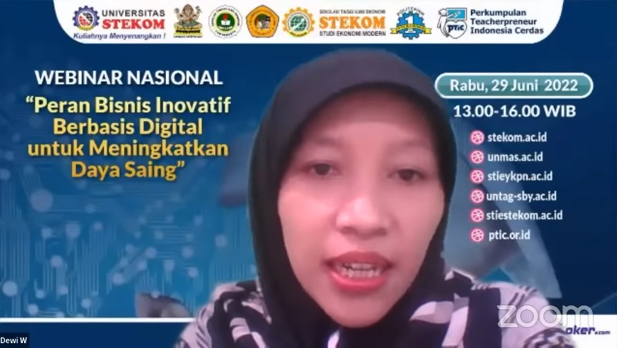 WEBINAR NASIONAL ''Peran Bisnis Inovatif Berbasis Digital untuk Meningkatkan Daya Saing''