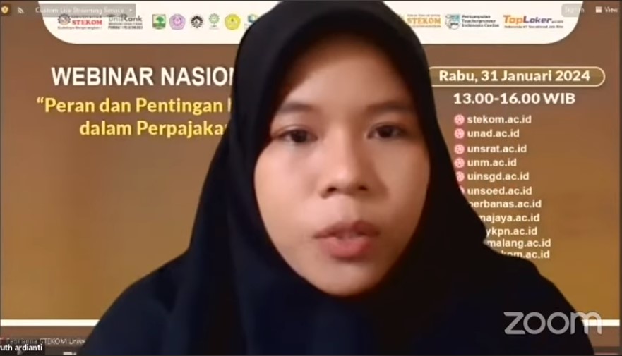 WEBINAR NASIONAL Peran dan Pentingan NPWP dalam Perpajakan