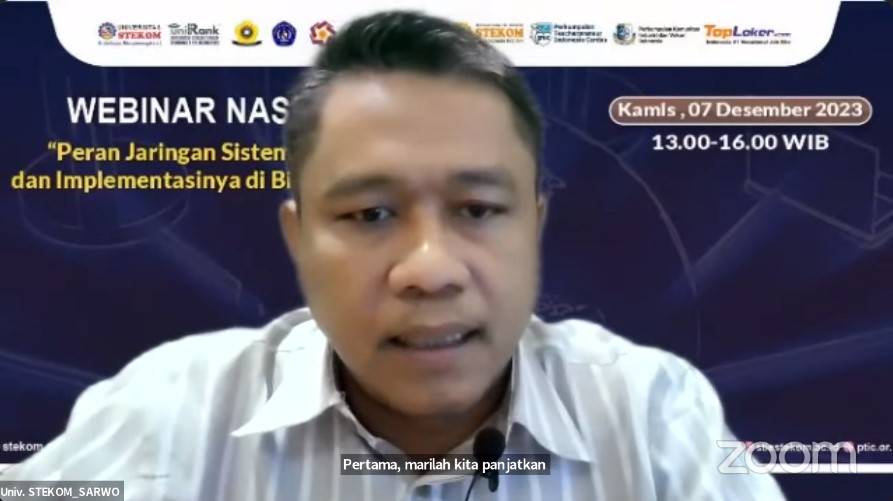WEBINAR NASIONAL Peran Jaringan Sistem Komputer dan Implementasinya di Bidang Industri