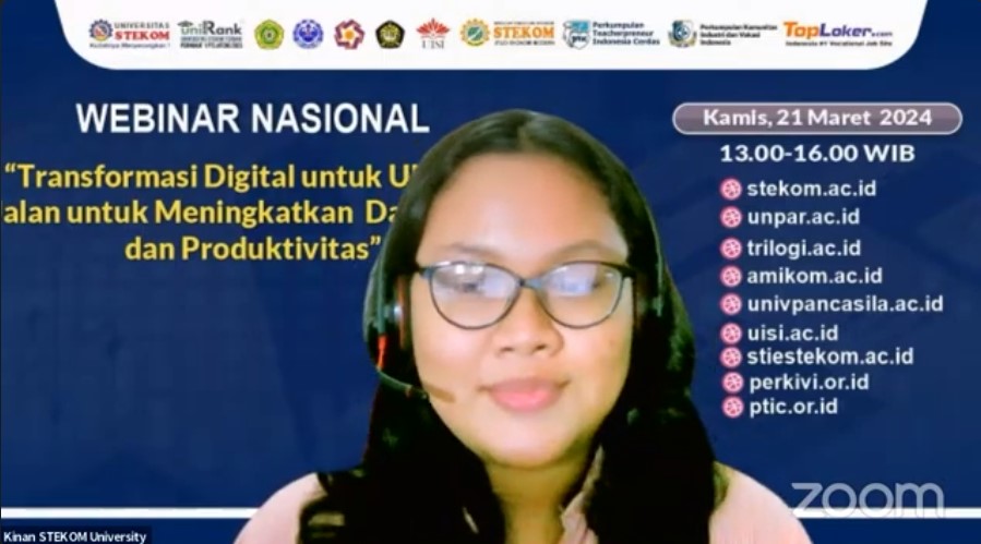 WEBINAR NASIONAL Transformasi Digital untuk UMKM : Jalan untuk Meningkatkan Daya Saing dan Produktivitas