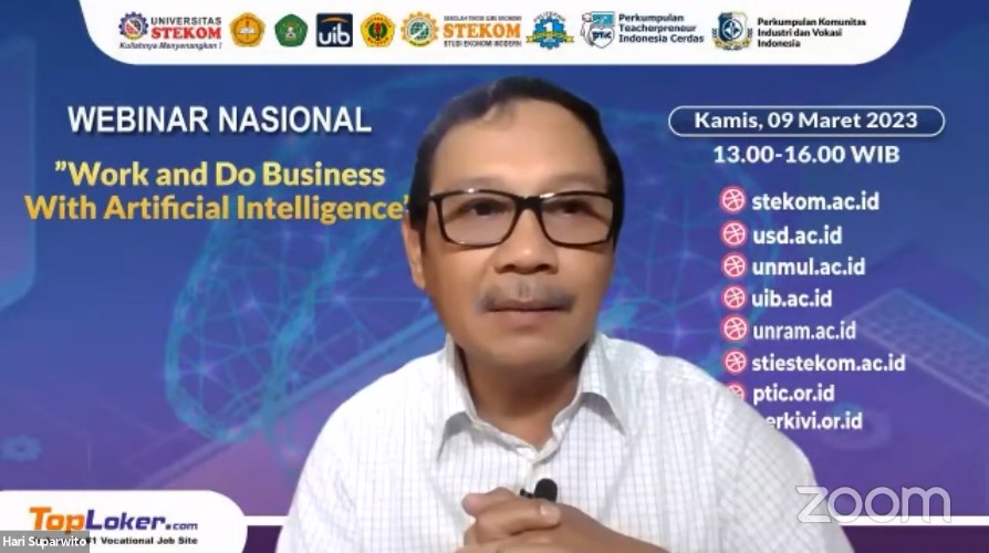WEBINAR NASIONAL Work and Do Business With Artificial Intelligence