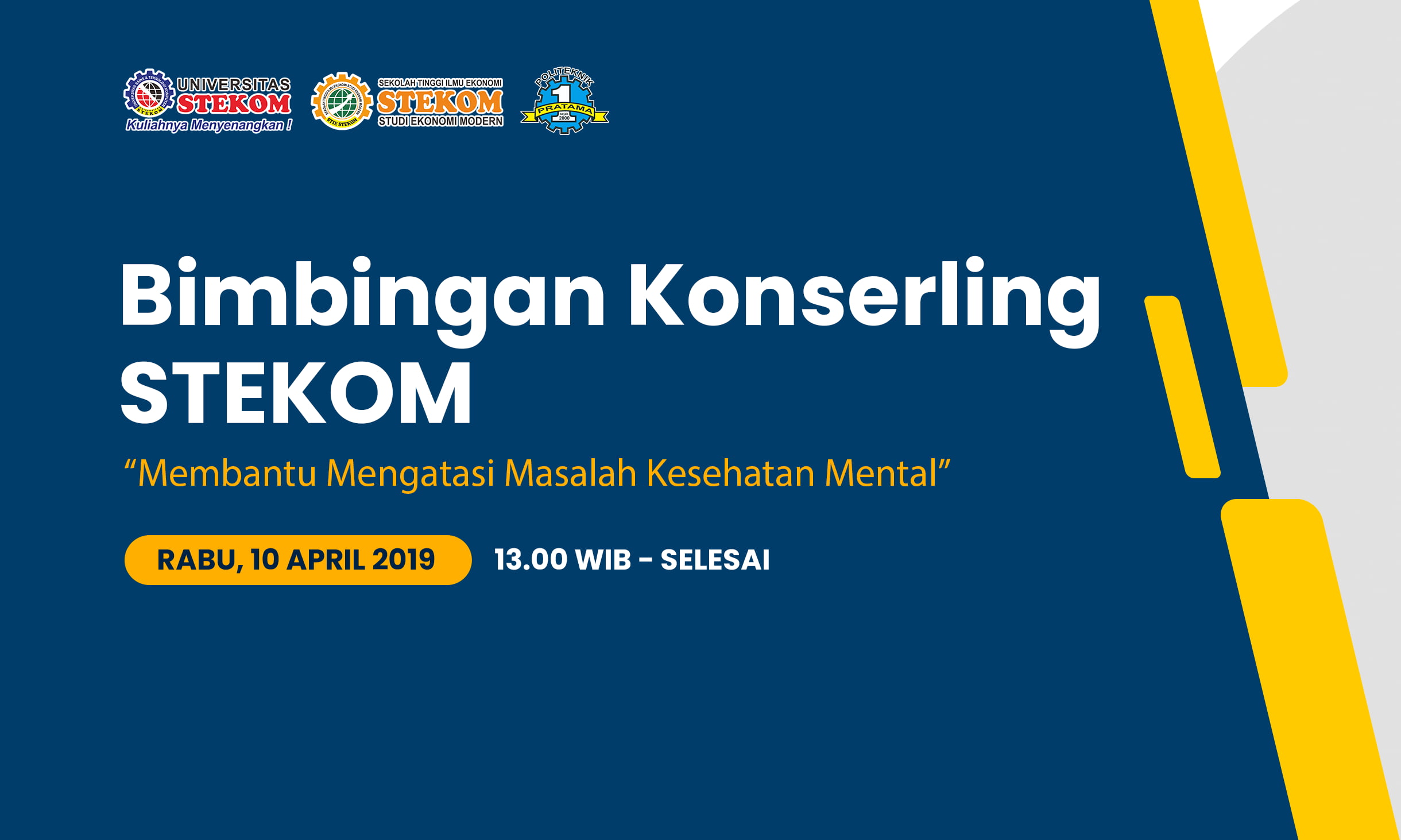 Bimbingan Konseling STEKOM Membantu Mengatasi Masalah Kesehatan Mental