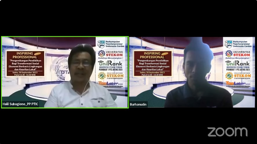 INSPIRING PROFESSIONAL Pengembangan Pendidikan Bagi Transformasi Sosial Ekonomi Berbasis Lingkungan dan Kearifan Lokal