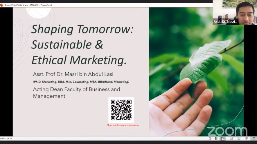 INTERNATIONAL Visiting Lecture Energy and Sustainability and Ethical Marketing in the Current Age