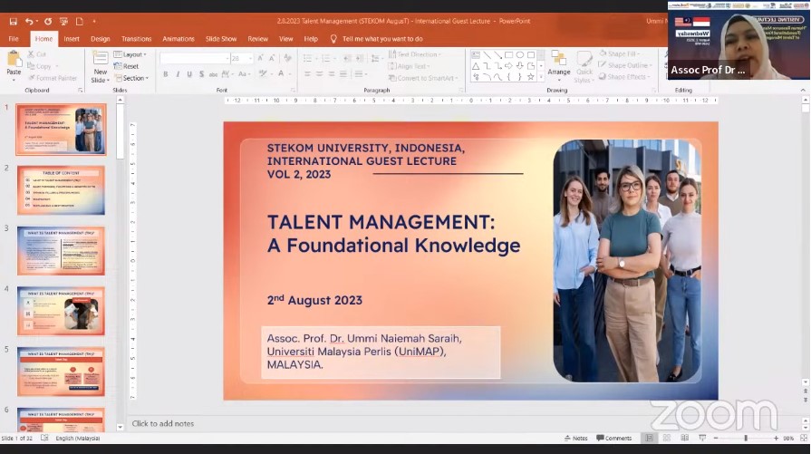 INTERNATIONAL VISITING LECTURE Human Resource Management (Foundational Knowledge of Talent Management)