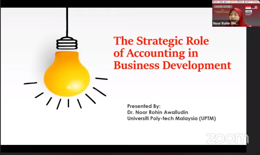 INTERNATIONAL Visiting Lecture The Strategic Role of Accounting in Business Development