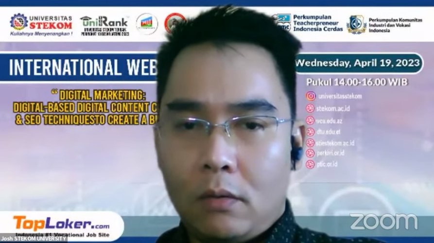 INTERNATIONAL WEBINAR Digital Marketing: Digital -Based Digital Content Creator &amp; Seo Techniques to Create a Business