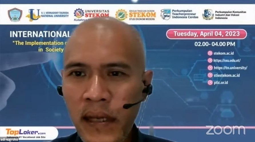 INTERNATIONAL WEBINAR The Implementation of Internet of thing in Society 5.0 Era