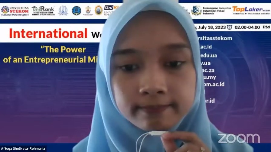 INTERNATIONAL WEBINAR The Power of an Entrepreneurial Mindset