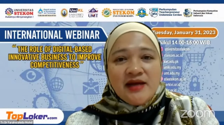 INTERNATIONAL WEBINAR The Role of Digital-Based Innovative Business to Improve Competitiveness