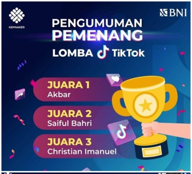 Juara Lomba Kementrian Tenaga Kerja