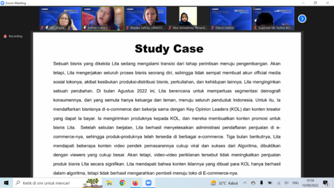 Mahasiswi STEKOM meraih Awards peserta TERAKTIF dalam Mentoring Class (Kelas Bisnis 2022) yang diselenggarakan UNDIP 