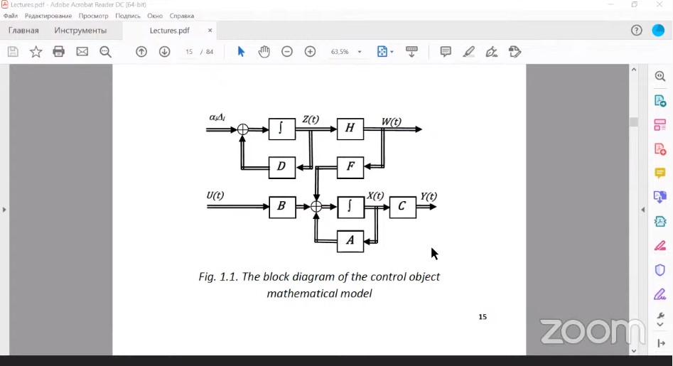 VISITING LECTURE Control Systems Design in The State Variables