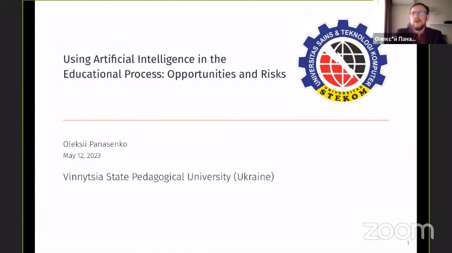 VISITING LECTURE DAY 1 Using Artificial Intelligence in the Educational Process : Opportunities and Risks