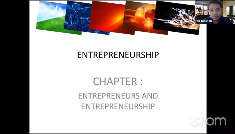 VISITING LECTURE ''Introduction to Entrepreneurship''
