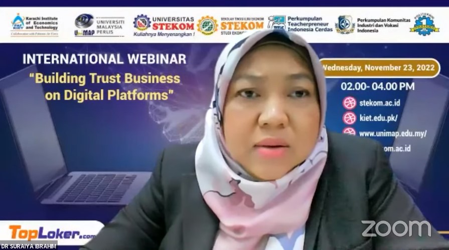 WEBINAR INTERNASIONAL Building Trust Business on Digital Platforms
