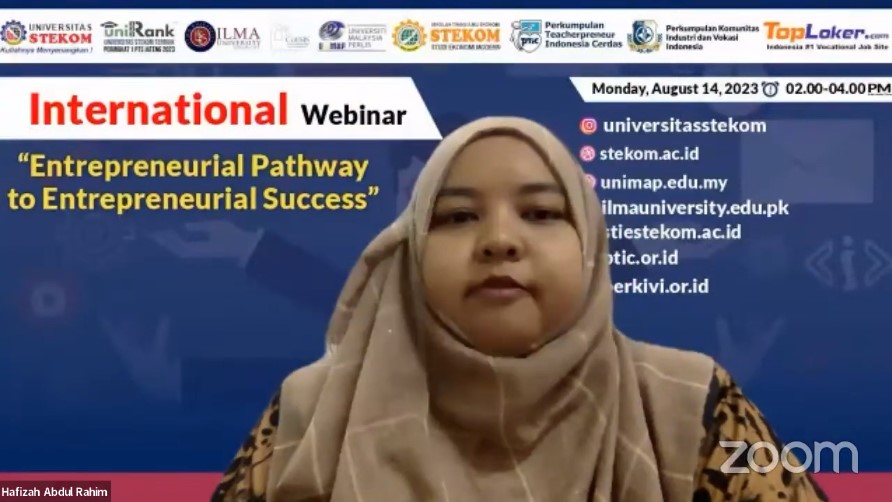 WEBINAR INTERNASIONAL Entrepreneurial Pathway to Entrepreneurial Success
