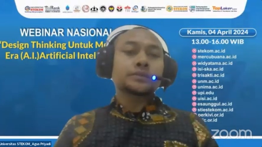 WEBINAR NASIONAL Design Thinking Untuk Merespon Era (A.I) Artificial Intelligence