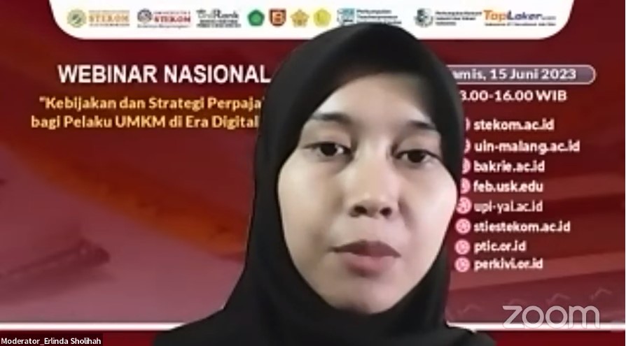 WEBINAR NASIONAL Kebijakan dan Strategi Perpajakan bagi Pelaku UMKM di Era Digitalisasi