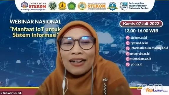 WEBINAR NASIONAL ''Manfaat IoT untuk Sistem Informasi''