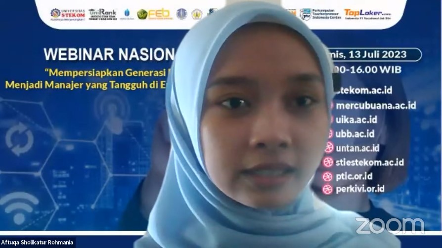 WEBINAR NASIONAL Mempersiapkan Generasi Emas Manjadi Manajer yang Tangguh di Era Society 5.0