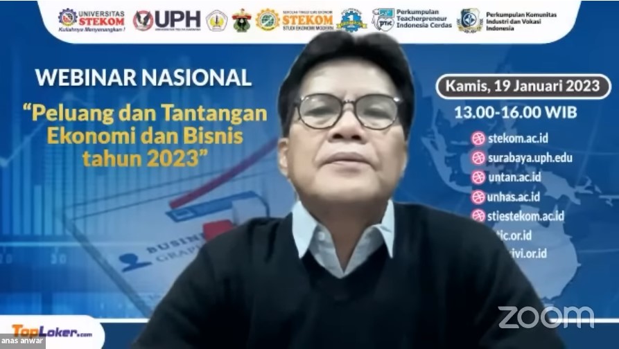 WEBINAR NASIONAL Peluang dan Tantangan Ekonomi dan Bisnis tahun 2023
