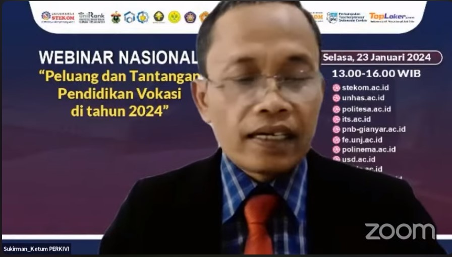 WEBINAR NASIONAL Peluang dan Tantangan Pendidikan Vokasi di tahun 2024