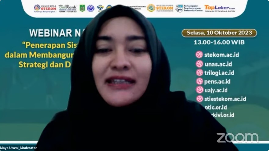 WEBINAR NASIONAL Penerapan Sistem Informasi dalam Membangun dan Meningkatkan Strategi dan Daya Saing Bisnis