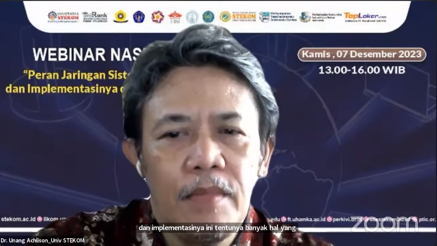 WEBINAR NASIONAL Peran Jaringan Sistem Komputer dan Implementasinya di Bidang Industri