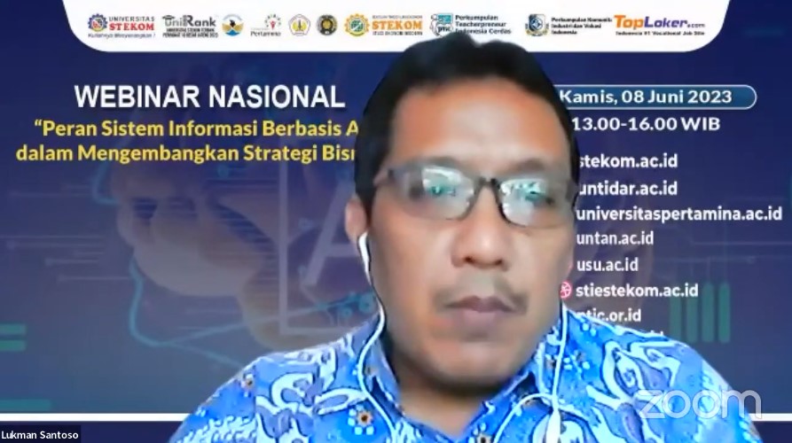 WEBINAR NASIONAL Peran Siste, Informasi Berbasis AI dalam  Mengembangkan Strategi Bisnis