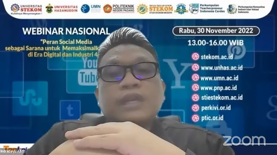 WEBINAR NASIONAL Peran Social Media sebagai untuk Memaksimalkan Peluang di Era Digital dan Industri 4.0