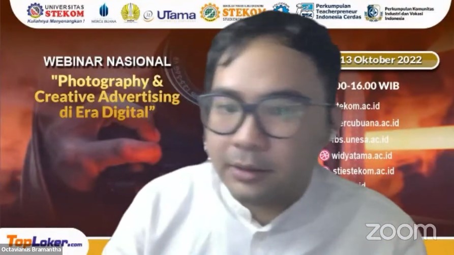 WEBINAR NASIONAL Photography &amp; Creative Advertising di Era Digital
