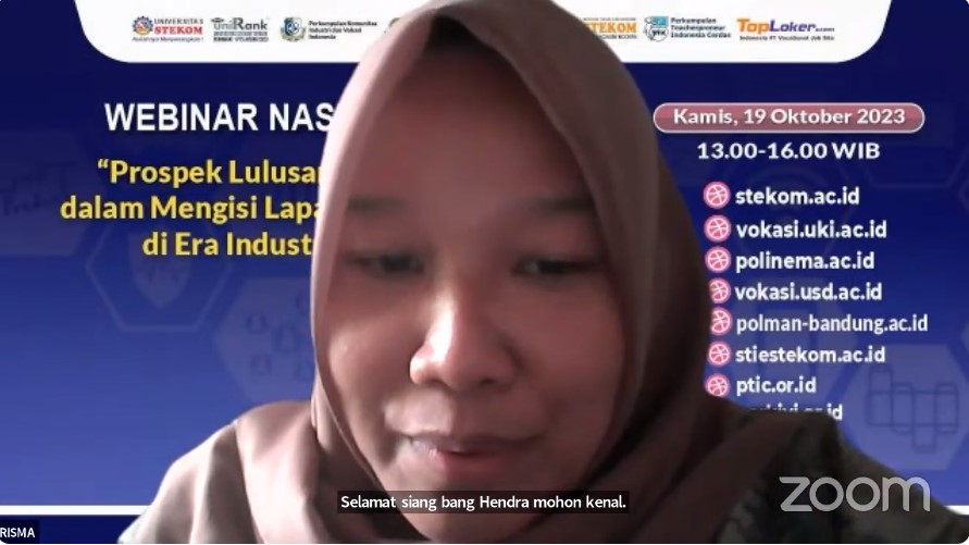 WEBINAR NASIONAL Prospek Lulusan Vokasi dalam Mengisi Lapangan Kerja di Era Industri 4.0